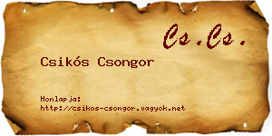 Csikós Csongor névjegykártya